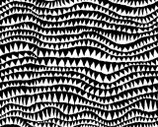 KF1026 - Kaffe Fassett - Brandon Mably for the Kaffe Fassett Collective - PWBM060.BLACK - Stash - Sharks Teeth - Black