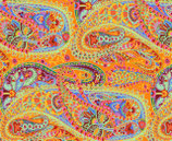 KF994 - Kaffe Fassett Collective for Free Spirit - GP60.TANG_Paisley Jungle - Tangerine