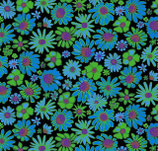 KF1087 - Kaffe Fassett - Brandon Mably for the Kaffe Fassett Collective - Bloomers - PWBM093 - Black