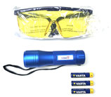 UV lekzoeklamp T-line met UV-bril