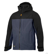 1303 Snickers®  AllroundWork Wasserdichte Shell Arbeitsjacke stahlgrau-schwarz