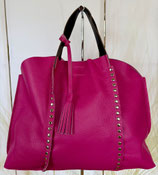 Ledertasche 'Pink Statement'