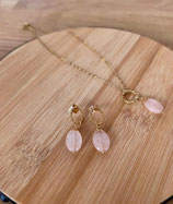 Schmuck-Set 'Rosenquarz'