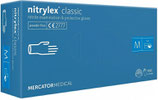 MERCATOR ,Nitrylex Untersuchungshandschuhe ,Farbe Blau ,Puderfrei, Medizinisch Preis.2,39€ Netto zzgl.MwSt.