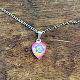 Pendentif Cœur avec une petite chaîne en acier inoxydable de 45 cm