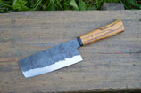 Cuisine #833, nakiri 135Cr3, bois de serpent & fibre de carbone, 145mm