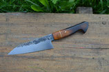 Cuisine #760, petit gyuto 135Cr3 & ipé brûlé, 160mm