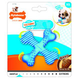 Nylabone Welpen-Zahnwechselknochen in X-Form – Rindergeschmack - Small