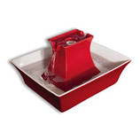 Petsafe Drinkwell® Keramik-Trinkbrunnen Pagoda Rot PAGODA-RD-EU-19