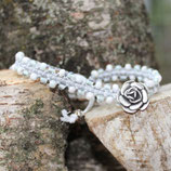 Armband "Perlen" Rose