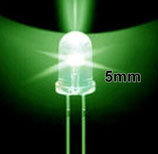 led diode standard 5mm couleur vert 3V 0.02A Max.  .C33.1