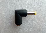 Adaptateur 90° DC connecteur jack mâle 5.5x2.1mm/ femelle 5.5x2.1mm .B21.5