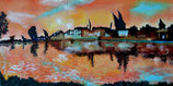Reflejo de Bremen en el Weser