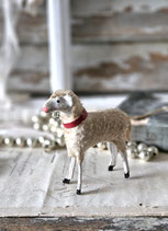 Süßes altes großes Wollschaf Erzgebirge 1900