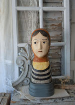 Shabby: Dekorative Marotte / Pappmascheekopf