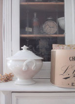 Shabby: Antike Keramik Terrine Frankreich 19. Jahrhundert