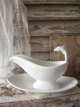 Shabby: Alte Porzellan Sauciere Empire Stil Frankreich