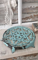 Sooo shabby: Alter französischer Topfuntersetzer
