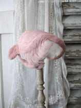 Zauberhafter kleiner Hut rosa Federn Frankreich