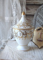 Seltener antiker Porzellan Sucrier, Frankreich 19. Jahrhundert