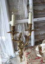 Stimmungsvoller französischer Wandleuchter 2-flammig