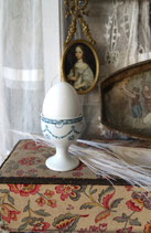 Shabby: Dekorativer alter Eierbecher Frankreich