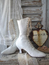 Antike viktorianische Damen Schnürstiefel um 1890