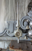 Shabby: Schöne alte Christbaumspitze Reflexkugel