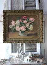 Shabby: Zauberhaftes altes Rosenbild / Ölgemälde