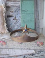 Shabby: Alte Messing Prozessionskrone aus Frankreich