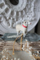 Shabby: Süßes altes Wollschaf Erzgebirge 1900