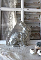 Shabby: Alte große Schokoladenform Osterhase