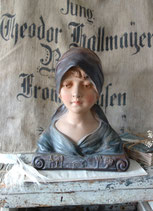 Wunderschöne antike Mädchenbüste - Frankreich 1900