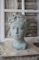 Zauberhafte Zement Büste Mädchen