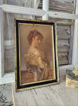 Sooo shabby: Antiker Druck gerahmt Frankreich 1900