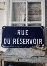 Altes großes französisches Straßenschild Emaille