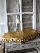 Antikes vergoldetes Holzplateau Frankreich 19. Jahrhundert