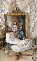 Sooo shabby: Antikes Paar viktorianischer Baby Knopfschuhe