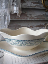 Shabby: Antike Keramik Sauciere Dekor Frankreich