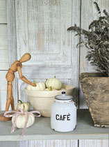 Selten: Uralte Emaille Vorratsdose "Café"