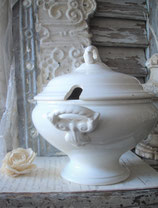 Alte Keramik Terrine aus Belgien