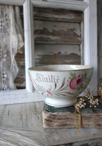 Shabby: Sehr alte Keramik Bol mit viel Patina Frankreich