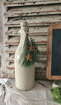 Shabby: Antike Steingut Flasche aus Frankreich