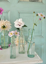 Uralte Glasflaschen England Ende 19. Jahrhundert