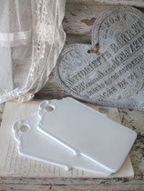 Shabby altes Porzellanbrettchen Rankenmuster