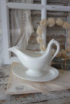 Shabby: Alte Keramik Sauciere  Belgium