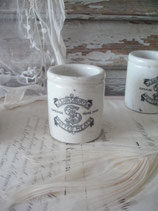 Shabby: Altes Keramik Töpfchen aus England 1900