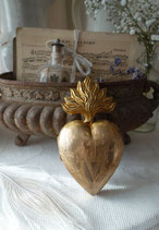 RAR: Antikes großes Votiv / Ex voto Messing Frankreich