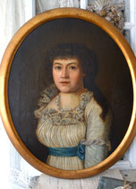 Wunderschönes Portrait einer jungen Dame, 18. Jahrhundert