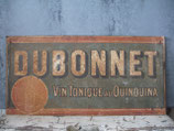 Antikes französisches Werbeschild DUBONNET 1920